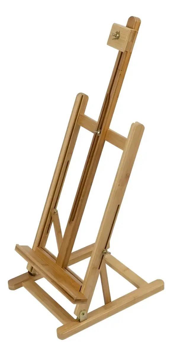 Cavalete De Mesa Ajustável Portátil Sinoart 28x32x96cm Marrom-claro