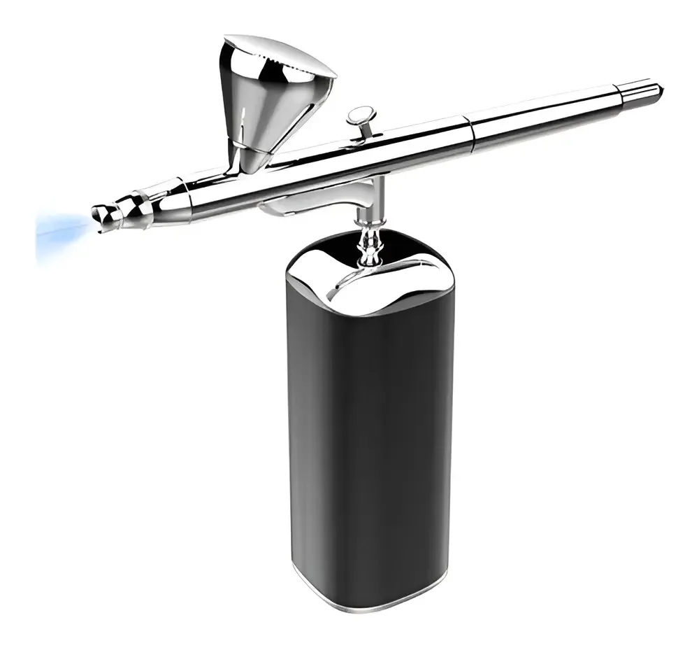 Aerógrafo Portátil Sinoart SFB0300 7ml Profissional Dupla Ação Com Compressor