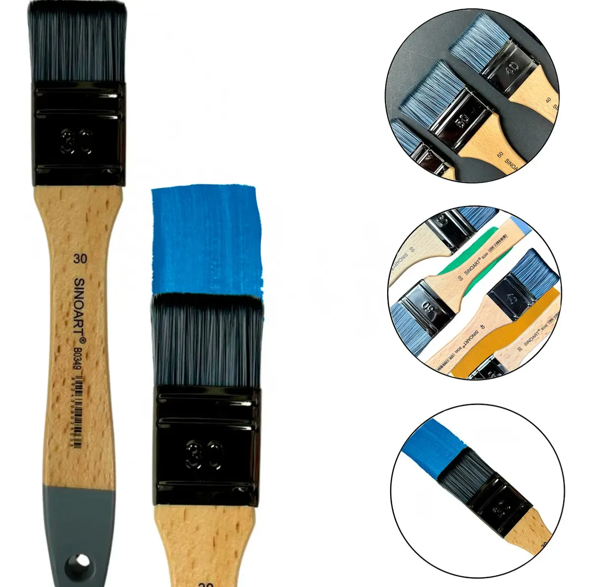 Trincha Para Pintura Artística Sinoart 30mm