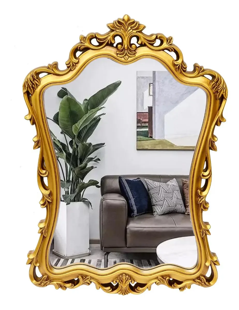 Espelho Provençal Espelho Dourado Antigo Clássico 88x62