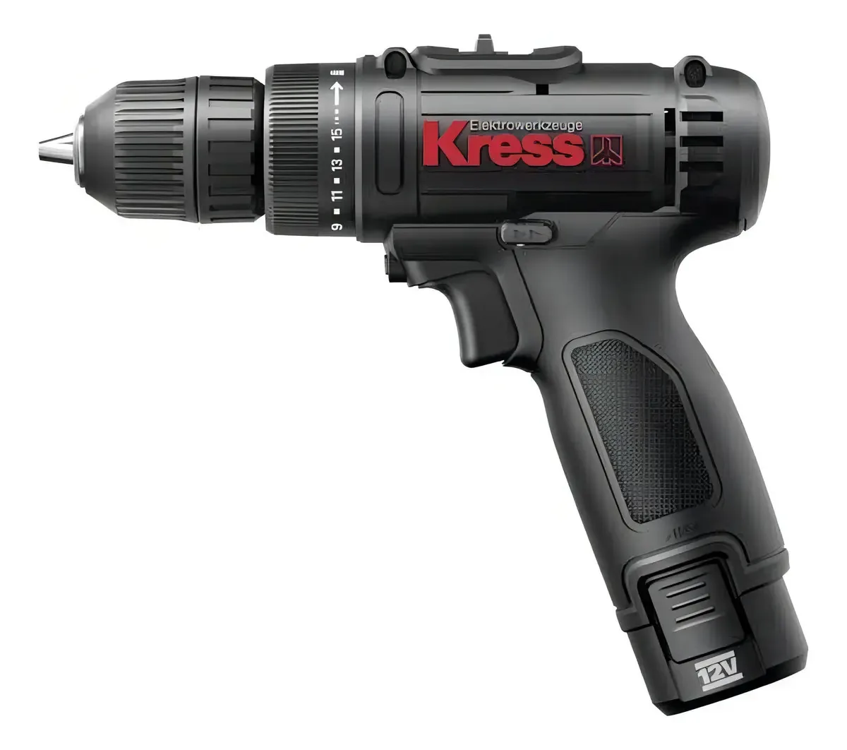 Furadeira Parafusadeira À Bateria 12 Volts Kress Kdn600 Cor Preto