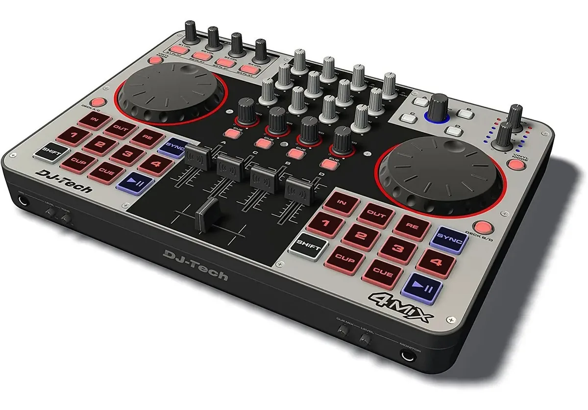 Controlador Dj Tech Usb Midi 4 Mix 2 E 4 Decks Outlet