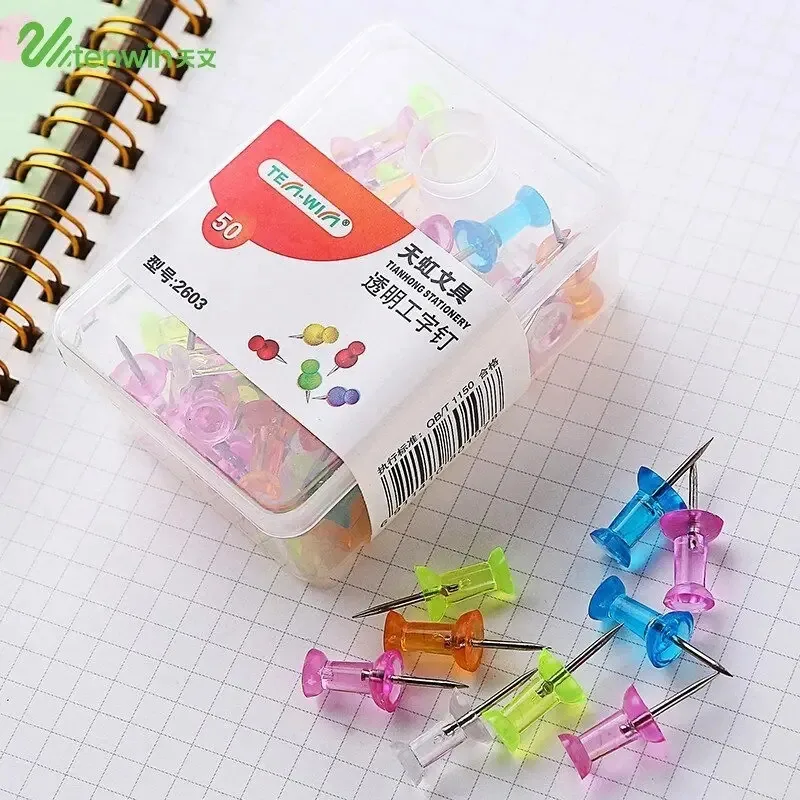 100 parafusos decorativos transparentes para estúdios de escritório doméstico