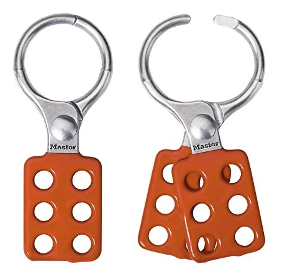 Master Lock 417 - Trava De Alumínio De 3,81 Cm, Mandíbulas De Alumínio De 3,81 Cm, Cor Vermelha