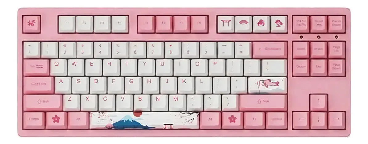 Teclado Mecanico Sw Akko Orange Modelo World Tour Tokyo 3087