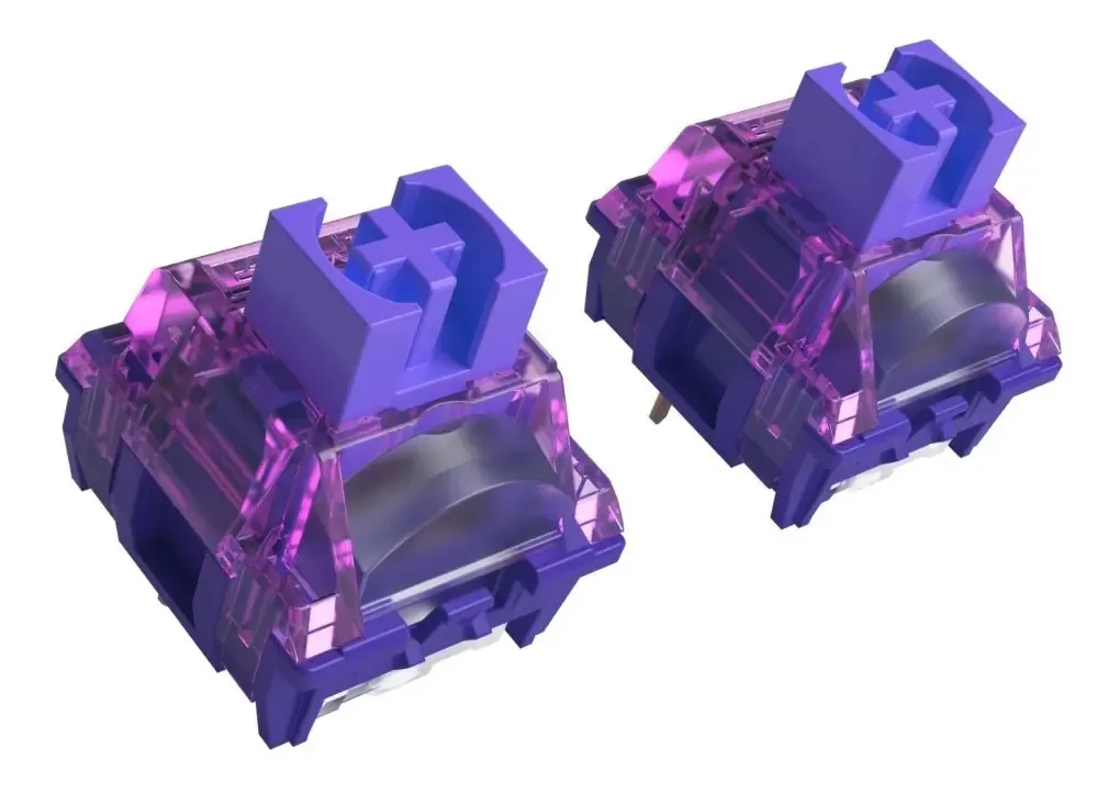 Conjunto com 10 Switches Linear Mecânico Akko X TTC Demon P/ Teclado RGB