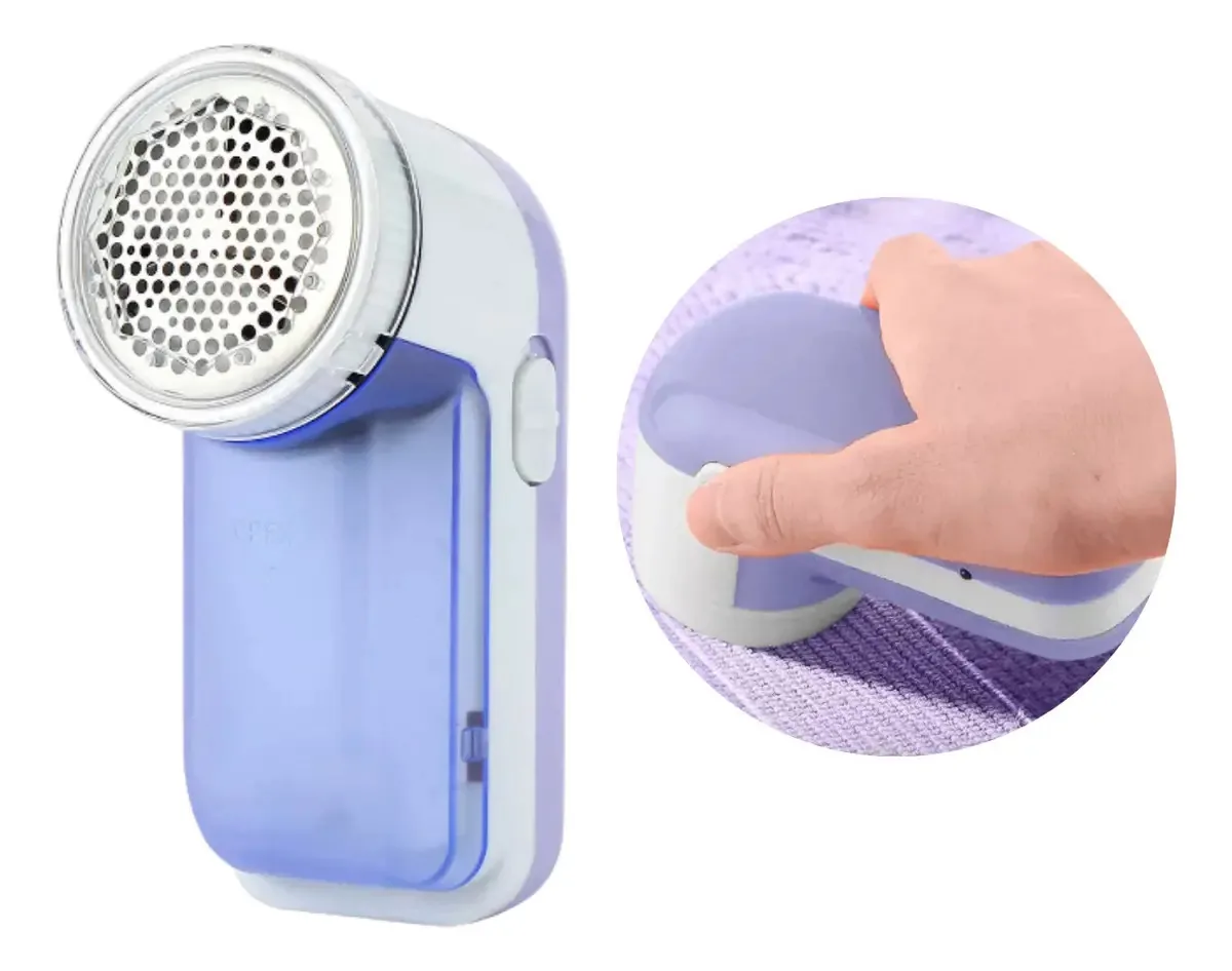 Mini máquina portátil leve de remoção de fiapos têxteis brancos