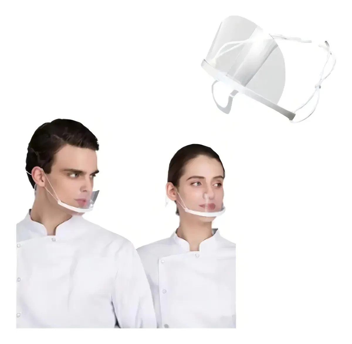 10 Máscara Acrilica Transparente Estética Maquiagem Microbla