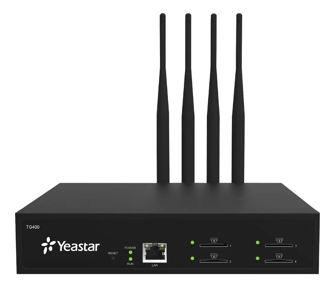 Gateway GSM Voip Voip Yeastar TG400l de 4 portas 4G LTE
