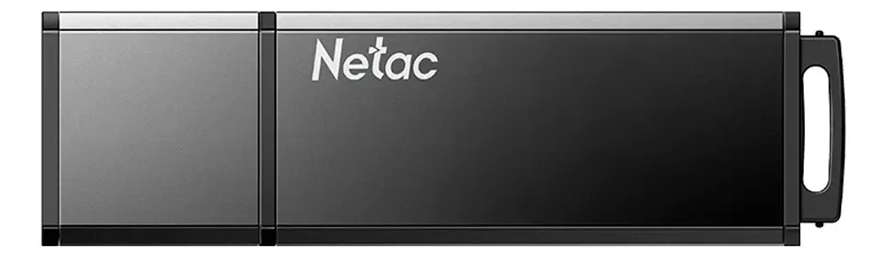 Pendrive Netac 64GB USB 3.0 U351 Preto Alumínio