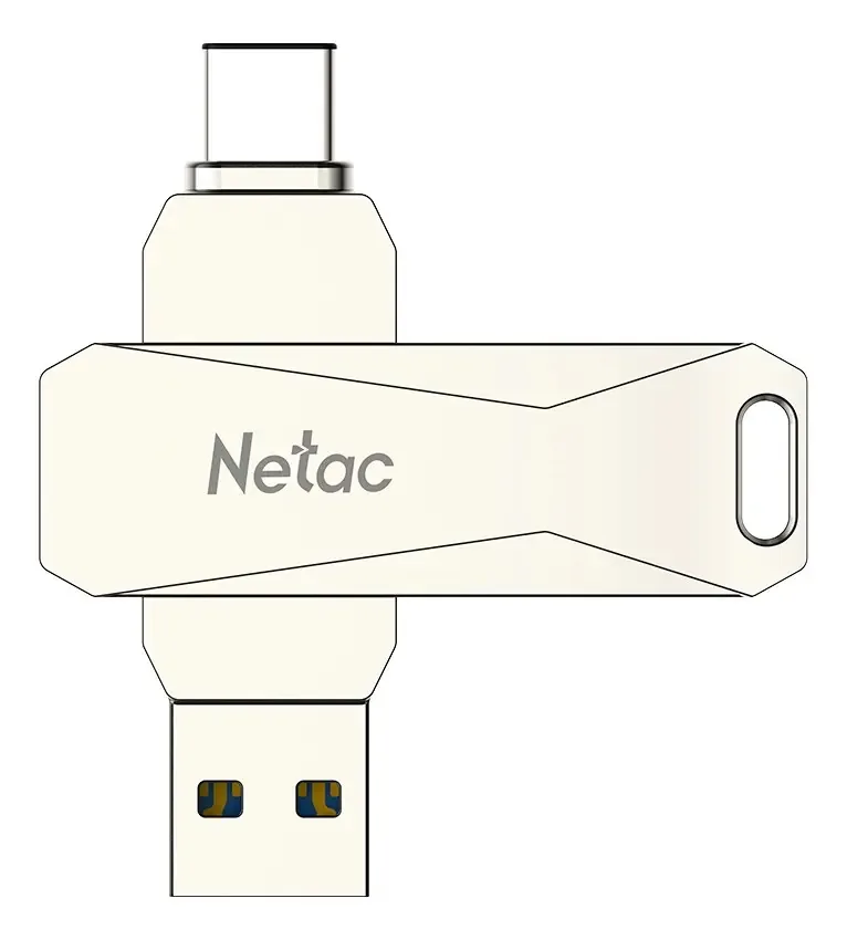 Pen Drive 128gb U782c Dual Usb Tipoc Netac
