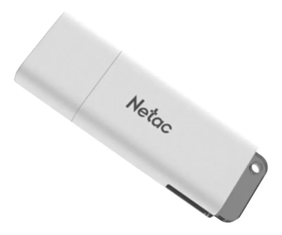 Pendrive Netac U185 128GB 2.0 branco
