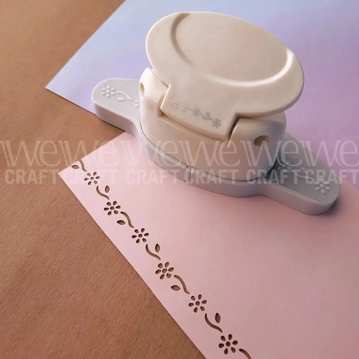 Protetores de máquina de perfuração perfurados com formas de 4 cm x 1 cm, cor: azul, forma de perfuração, flores