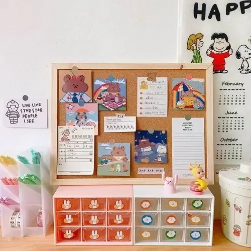 Kit de instalação de parede de placas de cortiça 30x40cm