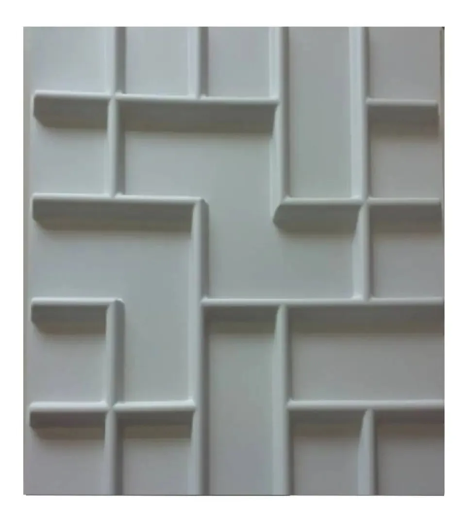 Painéis decorativos de PVC para paredes ou tetos, modelo de tijolos coloridos de 50 cm x 50 cm