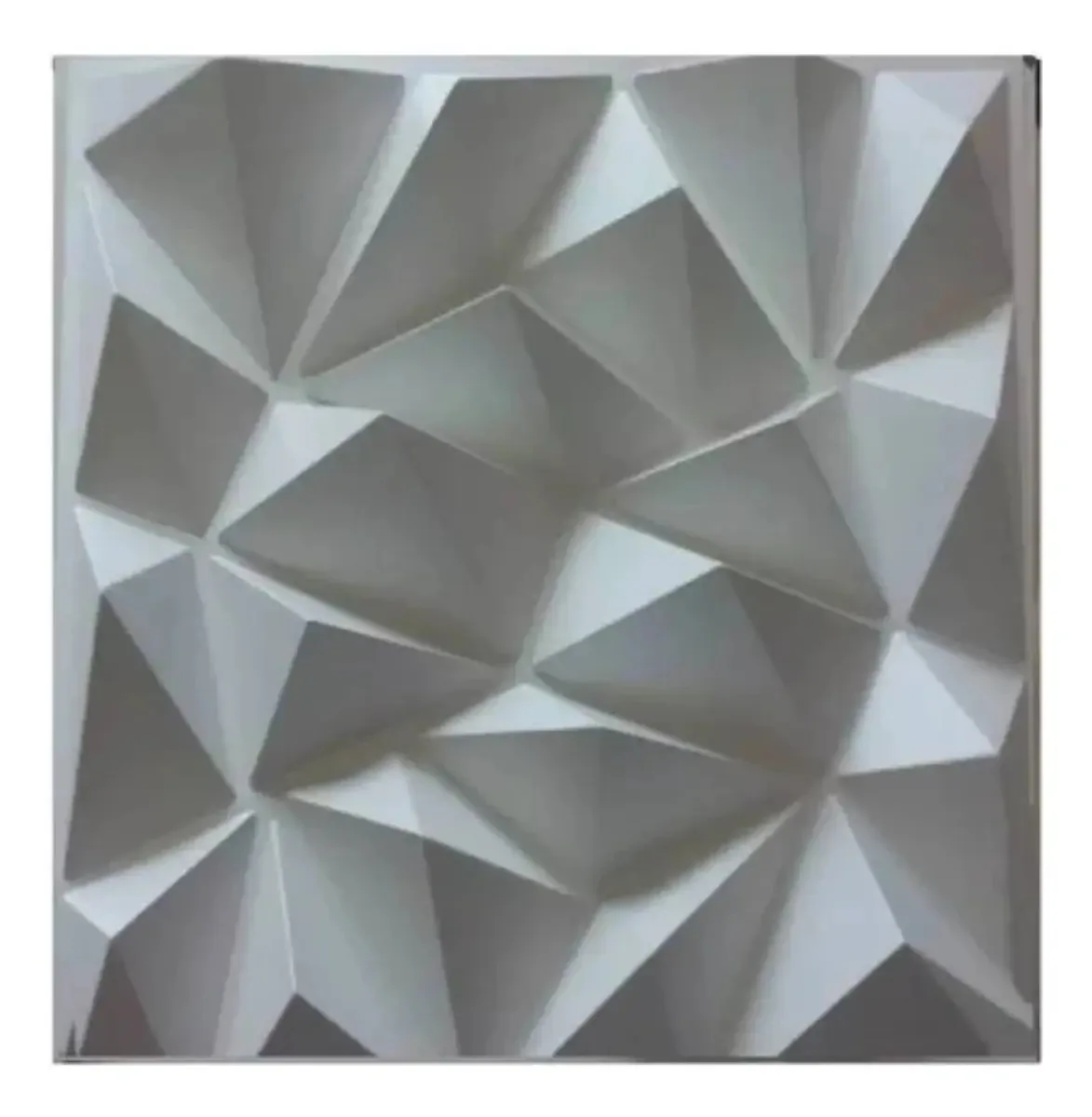 Painéis decorativos de PVC para paredes ou tetos, modelo de diamantes coloridos de 50cmx50cm