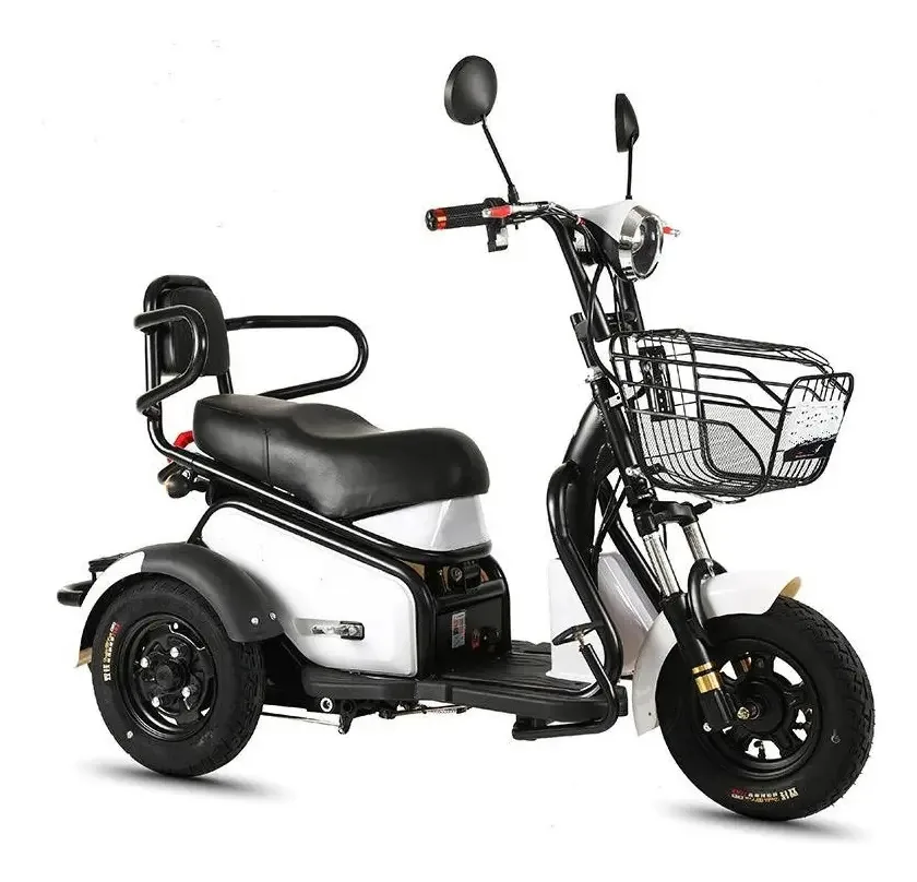 Triciclo Eletrico Adulto Scooter Passeio Mobilidade 500w Cor Branco