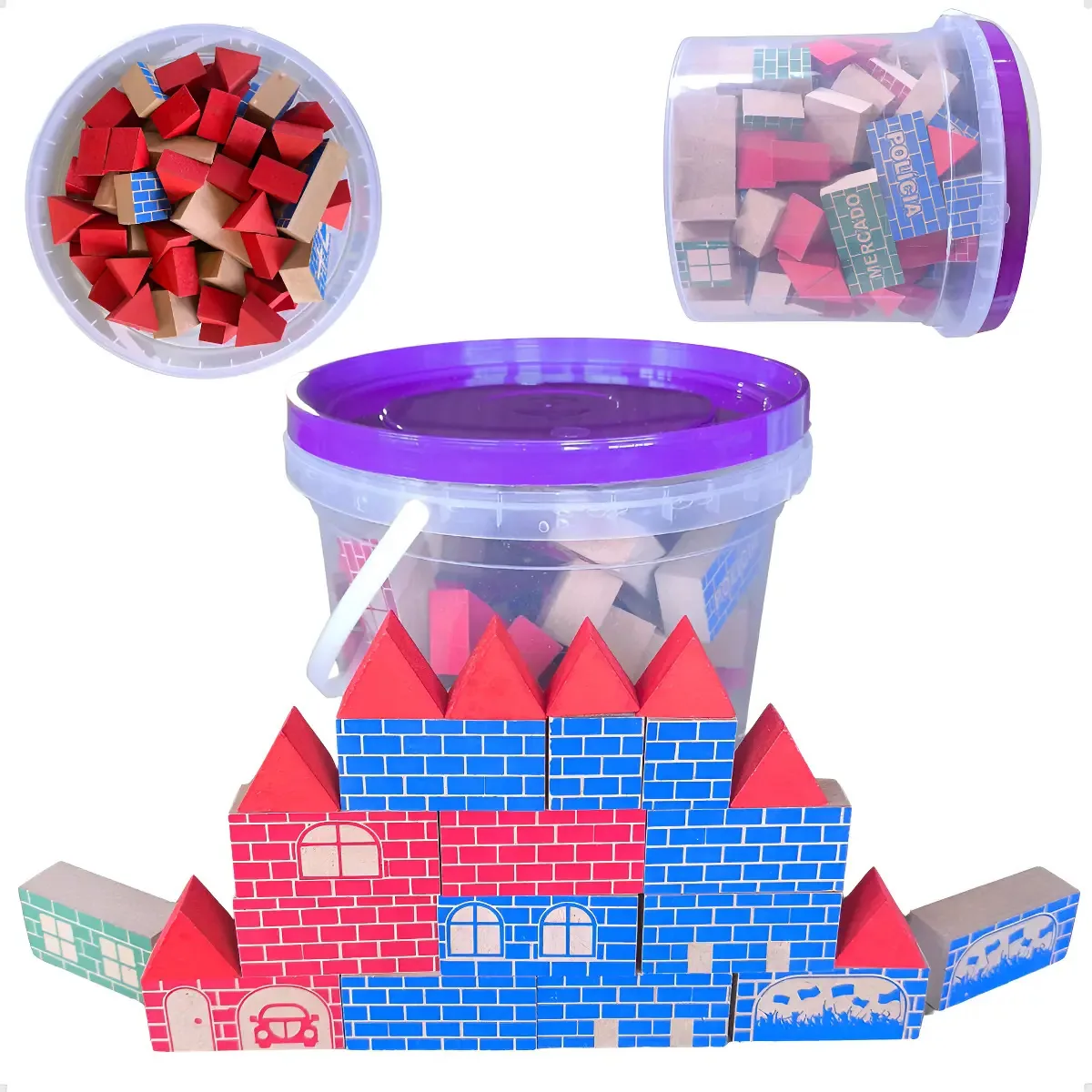 Blocos De Montar Engenheiro Brinquedo Educativo Pedagógico