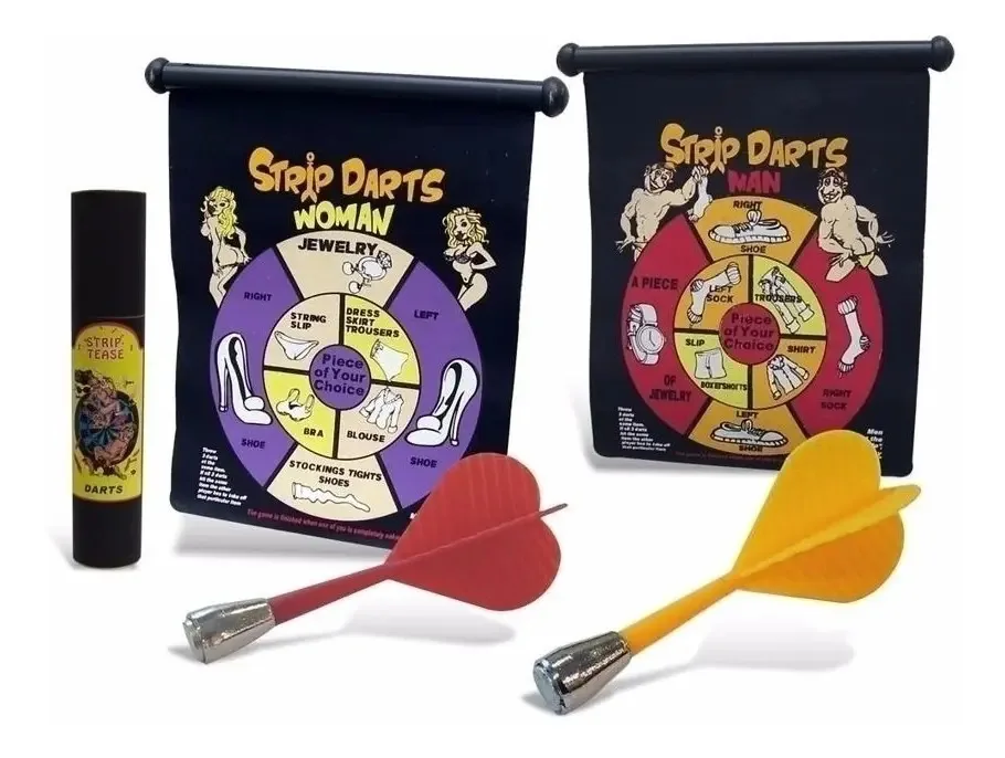 Jogo De Dardos Magnéticos Stripe Tease Dupla Face