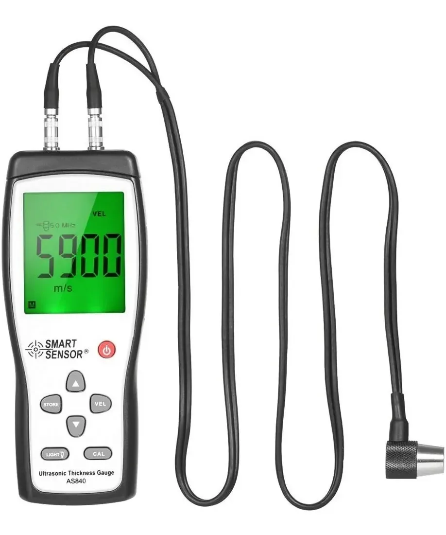 Medidor de espessura ultrassônico com sensor inteligente de aço de vidro As840