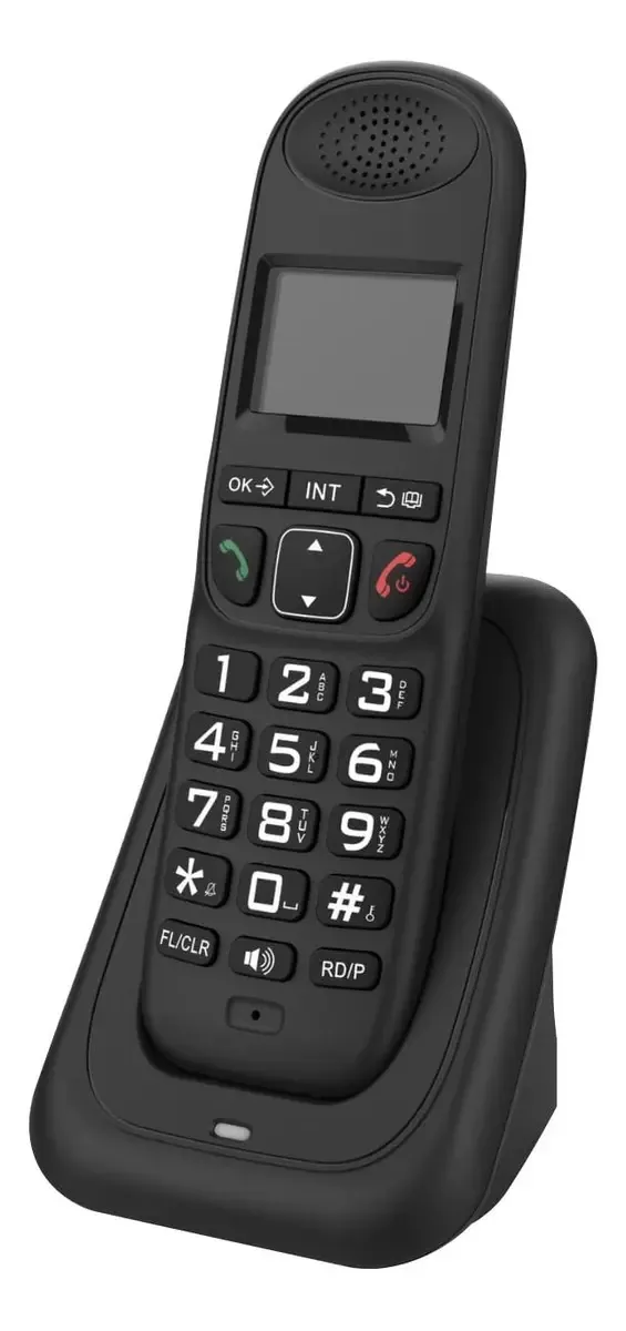 Telefone Fixo - Telefone Com Fio, Telefones De Parede Para Telefones Fixos Som Claro No Ouvido Controle De Volume Tela Retroiluminada, Para Sala De Estar, Escola, Casa, Escritório(preto)