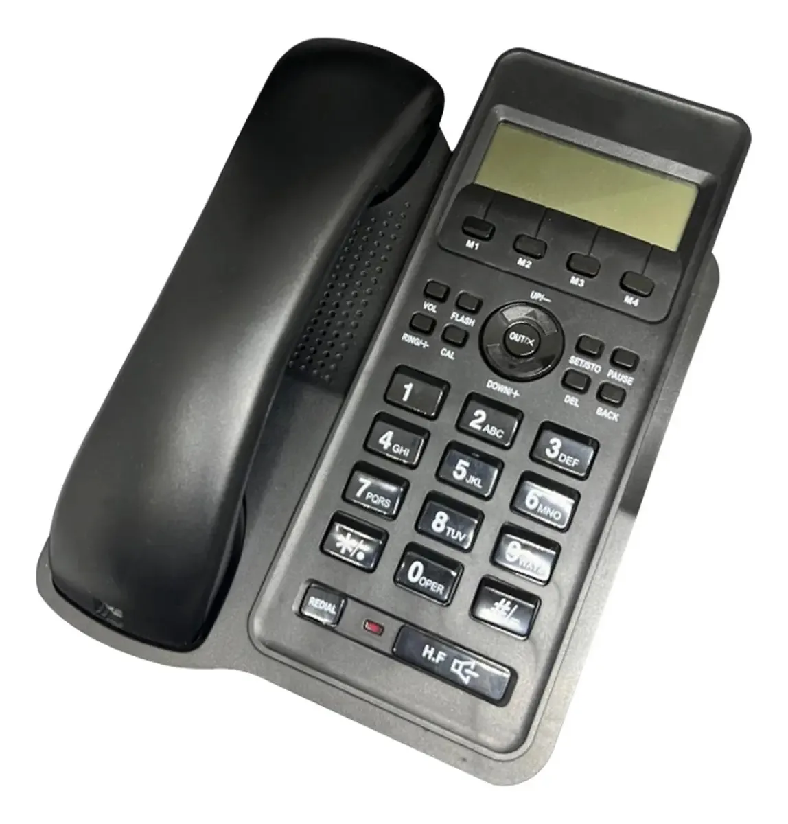 Bdcakeudg Telefones Fixos - Telefone de Mesa, Telefones Fixos com Fio, Telefone com Identificador de Chamadas, Controle de Volume para Sala de Estar, Escola, Casa, Escritório(preto)
