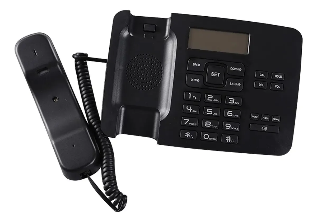 Telefones Fixos - Telefone Com Fio Telefone De Mesa Tela Retroiluminada Som Claro No Ouvido Telefones Fixos Para Casa, Design Retrô Clássico Recepção Escritório Em Casa Branco/preto