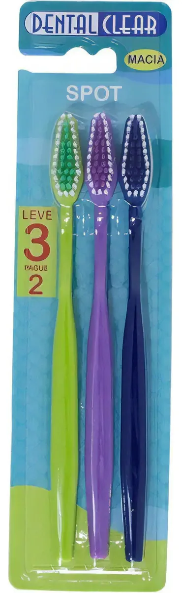 Escova De Dente Dental Clear Macia Spot Leve 3 Pague 2