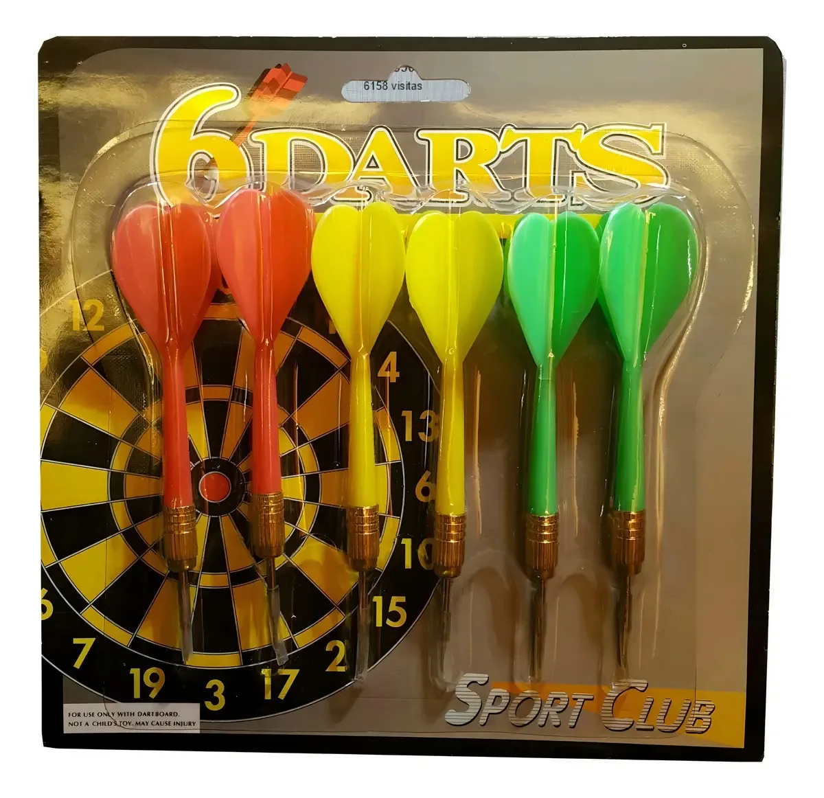 Dardos de reposição White Shooting Metal Tip X 6 unidades