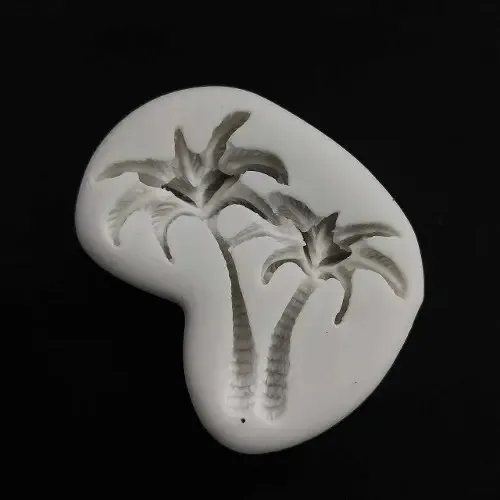 Molde De Silicone Coqueiro Tropical Confeitaria E Biscuit