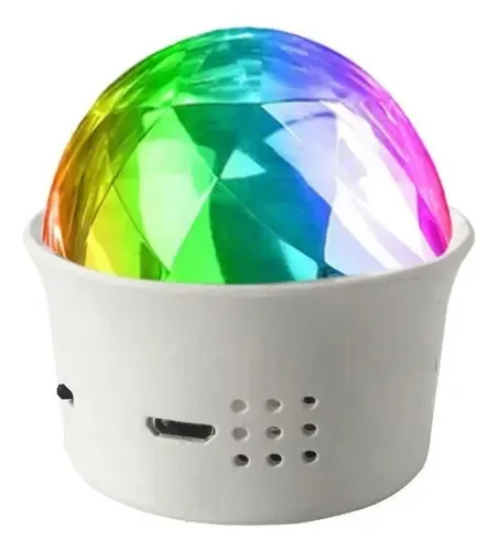 Bola de boliche RGB recarregável Audiotimica com luz LED