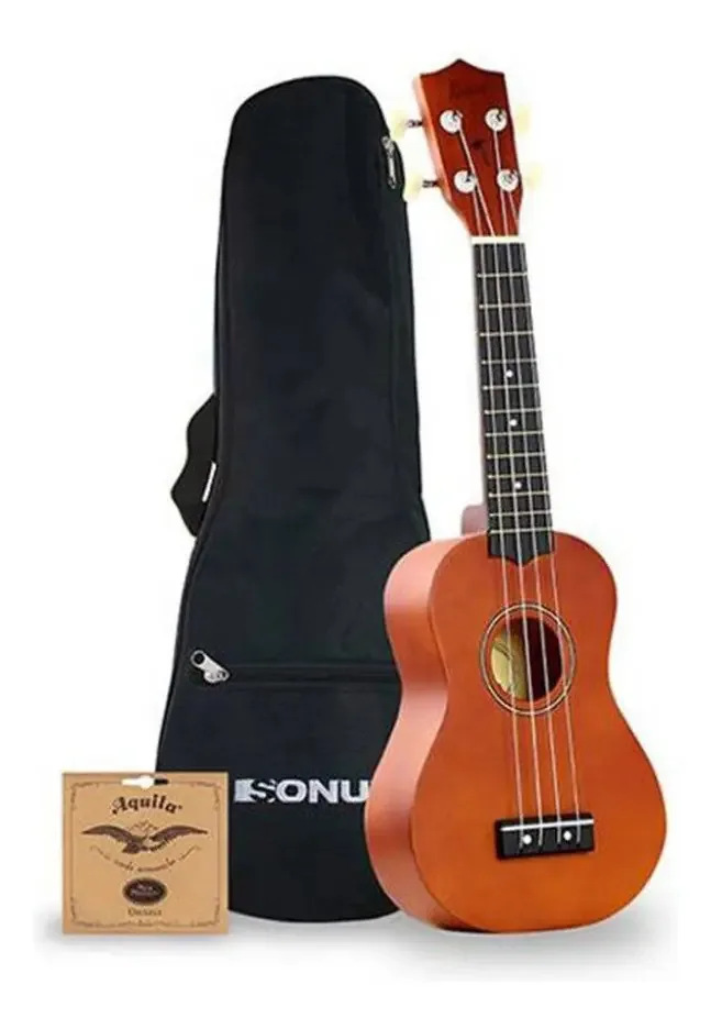Ukulele padrão Sonun 230SNU08398 marrom