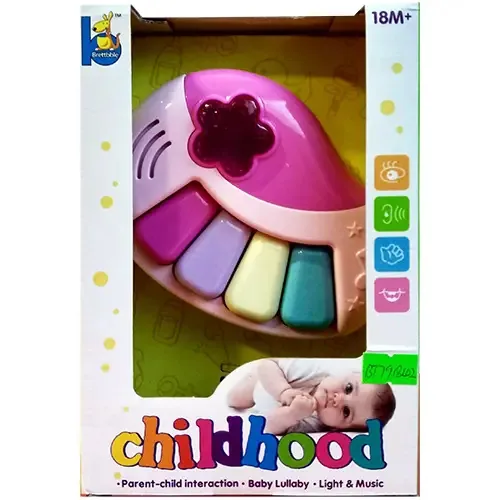 Mini órgão Toyland com som rosa claro