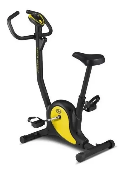 Bicicleta estática cor preta