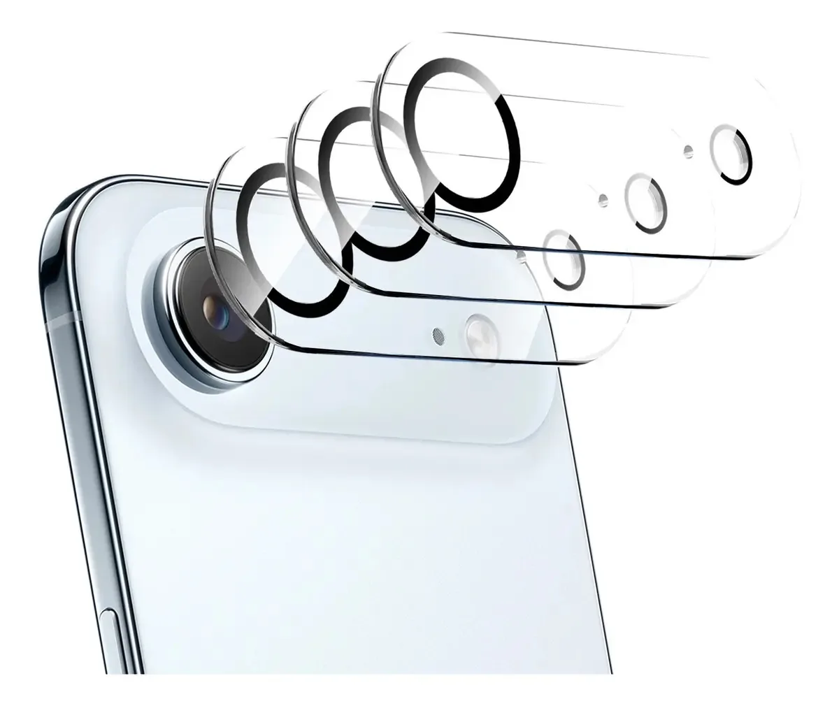 Protetor de câmera de 3 peças para iPhone 17 Air Mica Glass Lens