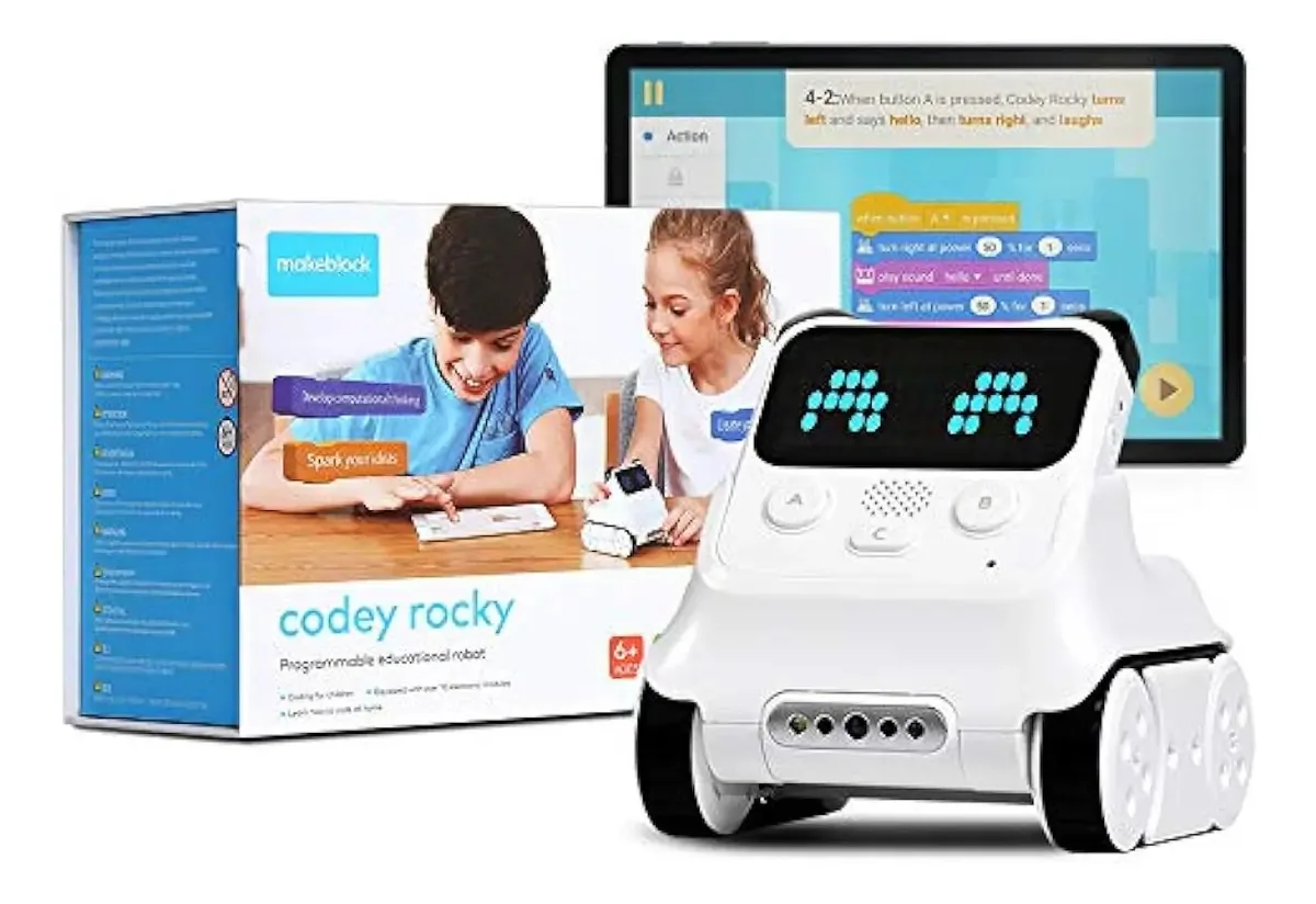 Robô programável Codey Rocky Makeblock, brinquedo