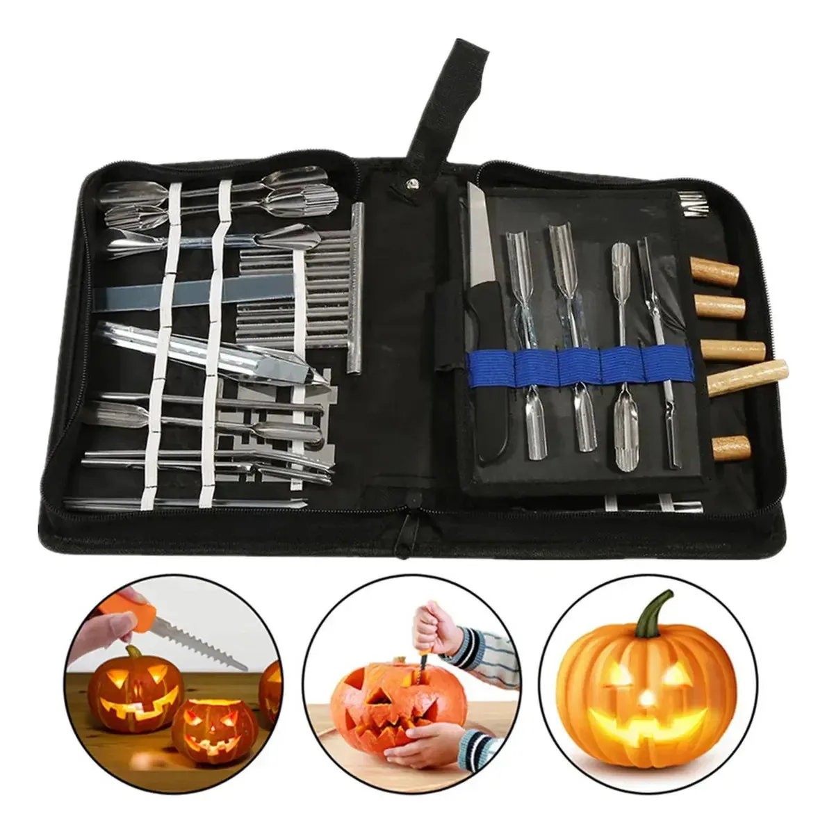 Conjunto de ferramentas para esculpir e cortar frutas e vegetais para alimentos, frutas, vegetais e doces, feito de ferro inoxidável, saudável e durável. Para restaurantes e hotéis
