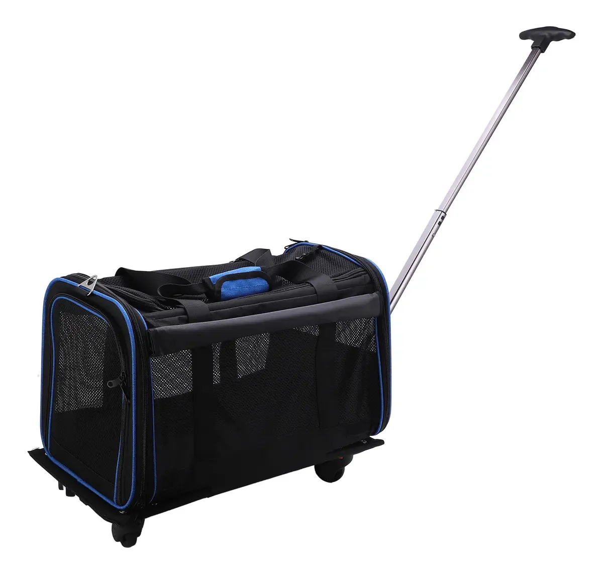 Mochila transportadora para cães com rodas, porta-cães, mochila transportadora para gatos, transportadora portátil removível para animais de estimação, transportadora dobrável, transportadora dobrável