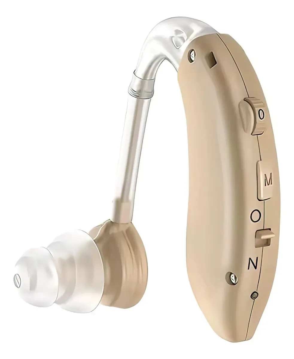 Aparelho auditivo com amplificador digital recarregável Axon Beige