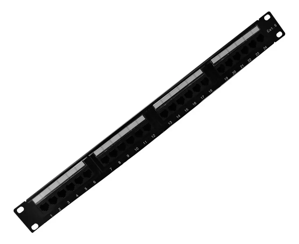 Patch Panel 24 Portas Cat6 Fêmea Padrão 19 - Pier