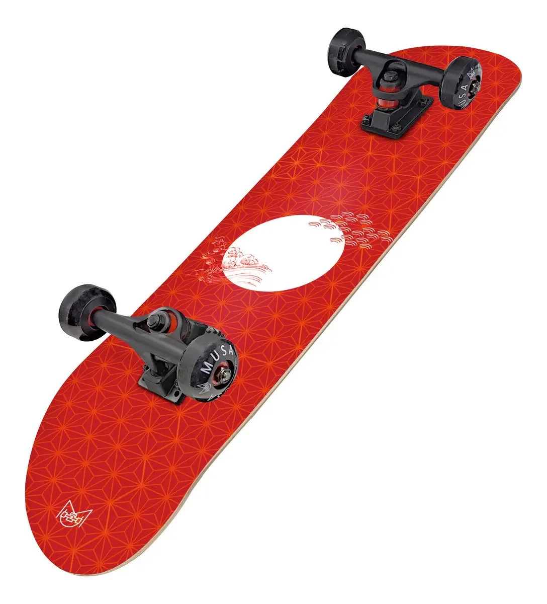 Skate japonês Musa com rodas pretas