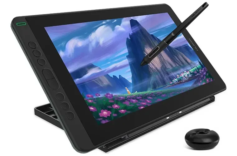 Tablet gráfico Huion Kamvas 13 Green Monitor com suporte