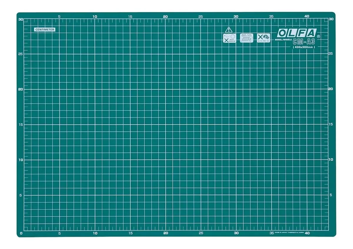 Base de corte Cm A3 30x43 Placa de corte Olfa Japan Patchwork