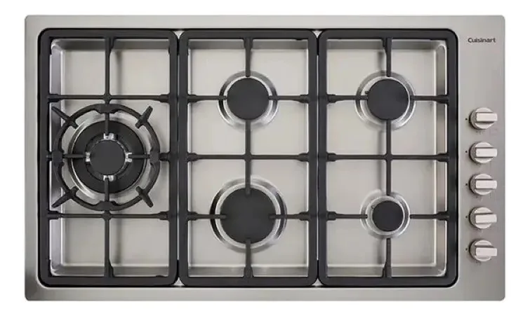 Cooktop Cuisinart À Gás Prime Cooking 5 Bocas 90cm