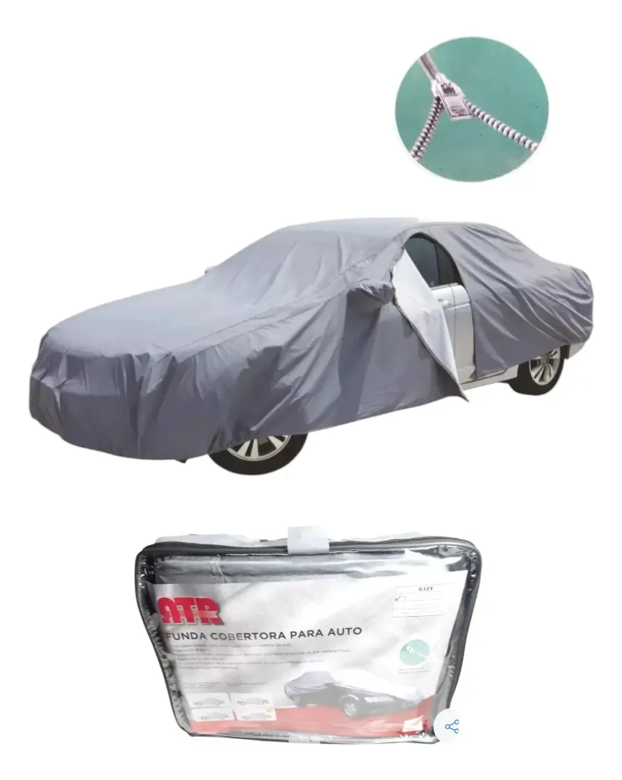 Capa de carro impermeável para sol, capa de chuva, tamanho M