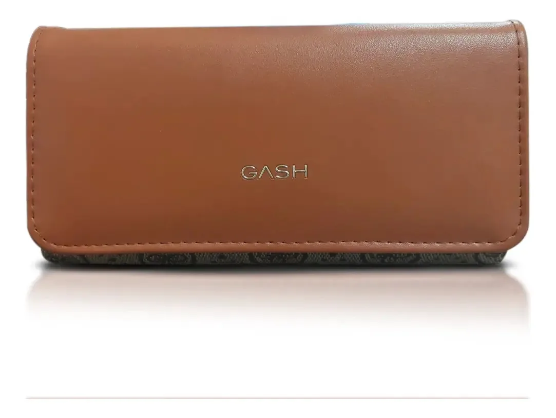 Carteira Sintética Gash Com Porta Moedas Cor Caramelo Feminina