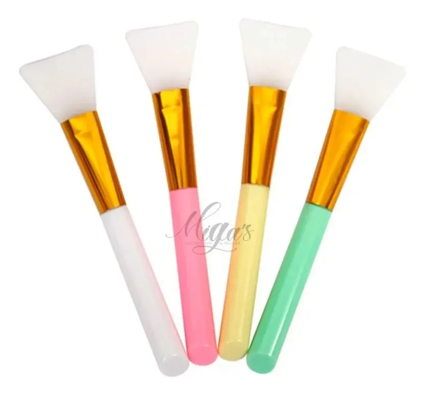 Escova facial de silicone para máscaras