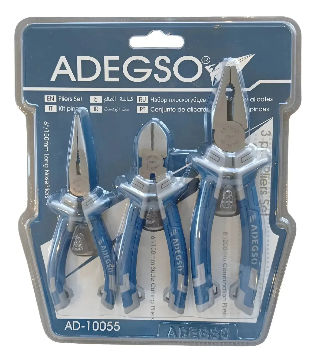Conjunto de pinças de 3 pinças para ferramentas úteis | Adegso
