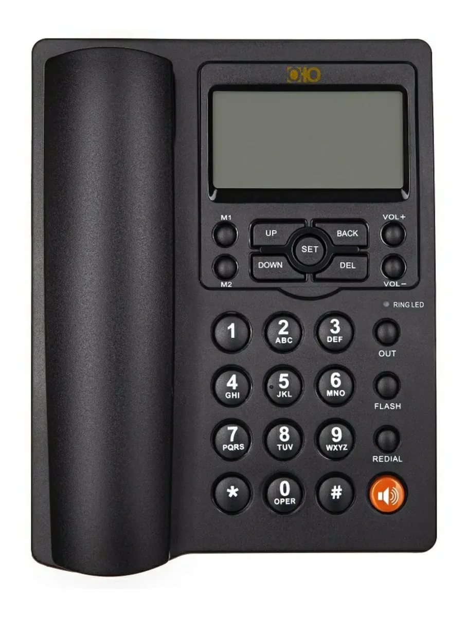 Tela de alarme de identificação de chamadas do telefone fixo Oho