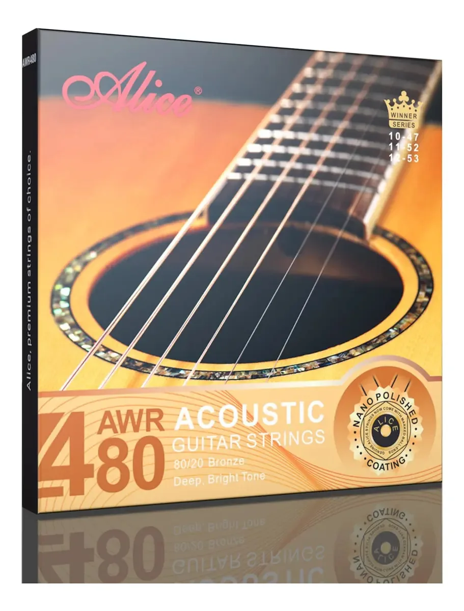Cordas de guitarra Alice - Cordas de guitarra acústica - B